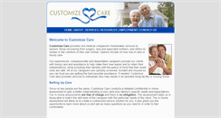 Desktop Screenshot of customizecare.com